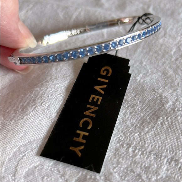 Givenchy Silver Bracelet with Blue Accents - Picture 1 of 6